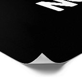 Tofu oder nicht Tofu Funny Shakespeare Pun Dark BG Poster (Ecke)