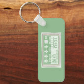 Tofu Pop Art Lebensmittelverpackung Schlüsselanhänger (Vorderseite)