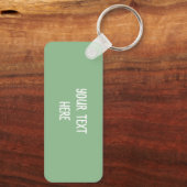 Tofu Pop Art Lebensmittelverpackung Schlüsselanhänger (Rückseite)