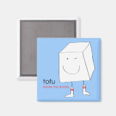 Tofu Rocks My Socks - Magnet (Vorderseite/Rückseite)