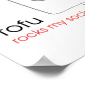 Tofu rocks My Socks Poster (Ecke)