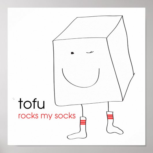Tofu rocks My Socks Poster (Vorne)