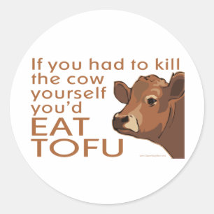 Tofu Runder Aufkleber