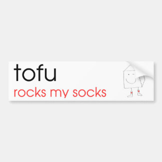 Tofu schaukelt meine Socken - Autoaufkleber