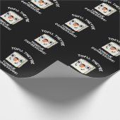 Tofu. Sie sind Zungendepressiva Nahrungsquelle dun Geschenkpapier (Ecke)