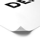 Tofu. Sie sind Zungendepressoren Funny Food Pun Poster (Ecke)