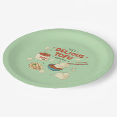 Tofu-tastisch Pappteller (Schrägansicht)