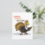 Tofu Thanksgiving Feiertagspostkarte (Stehend Vorderseite)