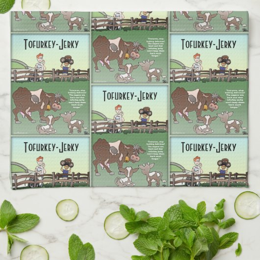 Tofurkey Jerky Kitchtuch Geschirrtuch (Gefaltet)