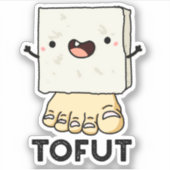 Tofut Funny Tofu Pub Aufkleber (Vorderseite)