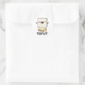Tofut Funny Tofu Pub Runder Aufkleber (Tasche)
