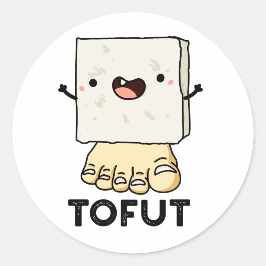 Tofut Funny Tofu Pub Runder Aufkleber (Vorderseite)