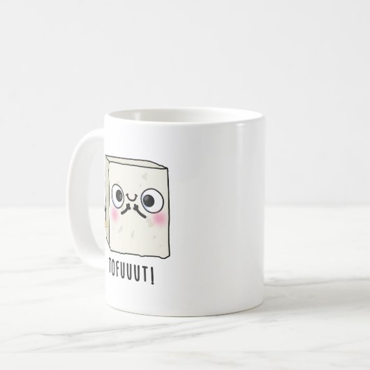 Tofuuut Funny Farting Tofu Pub Kaffeetasse (Vorderseite Links)