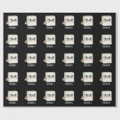 Tofuuut Funny Farting Tofu Pun Dark BG Geschenkpapier (Flach)