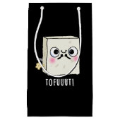 Tofuuut Funny Farting Tofu Pun Dark BG Kleine Geschenktüte (Vorderseite)