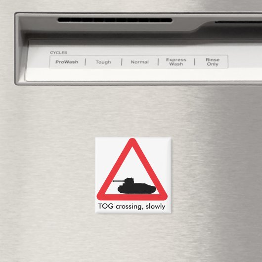 TOG überquert Kühlschrankmagnet. Magnet (In Situ (Geschirrspüler))