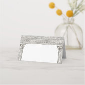 Toga Buffet-Zeichen, Faltes Catering-Lebensmittele Platzkarte (Rückseite)