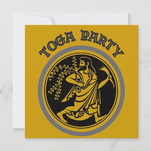TOGA-PARTY EINLADUNG (Vorderseite)