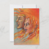 Toga-Party Einladung Firey griechische Gott-Göttin (Vorderseite)