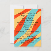 Toga-Party Einladung Firey griechische Gott-Göttin (Rückseite)