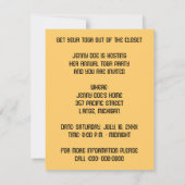 TOGA-PARTY EINLADUNG LADEN mit GRIECHISCHER (Rückseite)