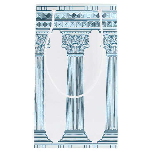 Toga-Party mit griechischem Mäander-Muster und Spa Kleine Geschenktüte (Vorderseite)