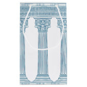 Toga-Party mit griechischem Mäander-Muster und Spa Kleine Geschenktüte (Rückseite)