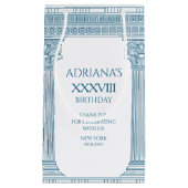 Toga-Party mit griechischem Mäander-Muster und Spa Kleine Geschenktüte (Vorderseite)