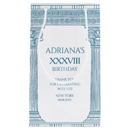 Toga-Party mit griechischem Mäander-Muster und Spa Kleine Geschenktüte