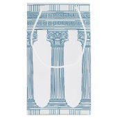 Toga-Party mit griechischem Mäander-Muster und Spa Kleine Geschenktüte (Rückseite)