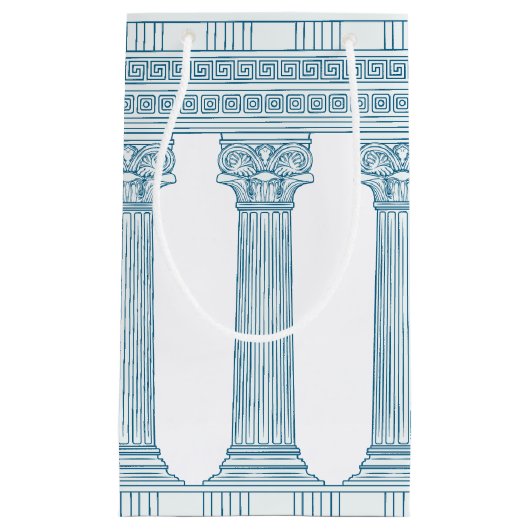 Toga-Party mit griechischem Mäander-Muster und Spa Kleine Geschenktüte (Vorderseite)