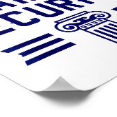 Toga Party Security - Funny Toga Party Costume Poster (Ecke)