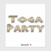Toga Party Sticker (Blatt)