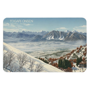 Togari Onsen 戸狩温泉 Nagano 長野 - Kühlschrankmagnet Magnet
