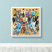 Together and mixed. leinwanddruck (Insitu (Holzboden))