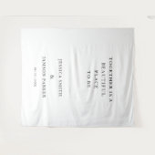 Together beautiful place to b Wedding Welcome Sign Wandteppich (Vorderseite (Horizontal))