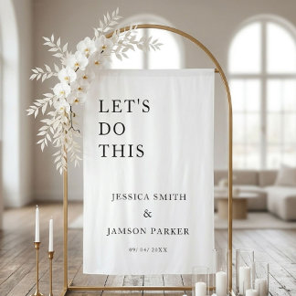 Together beautiful place to b Wedding Welcome Sign Wandteppich