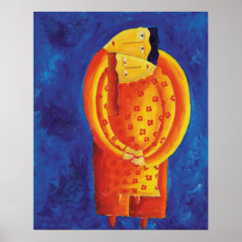 Together Contemporary Painting Art Print Poster