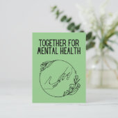 Together For Mental Health Postkarte (Stehend Vorderseite)