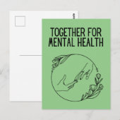 Together For Mental Health Postkarte (Vorne/Hinten)