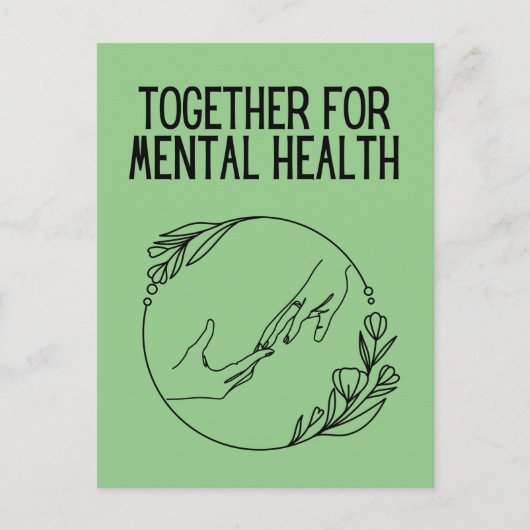 Together For Mental Health Postkarte (Vorderseite)