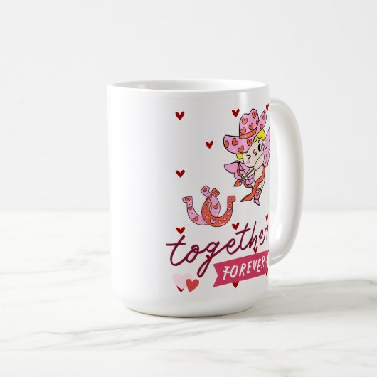 TOGETHER FOREVER COUNTRY STYLE KAFFEETASSE (VorderseiteRechts)