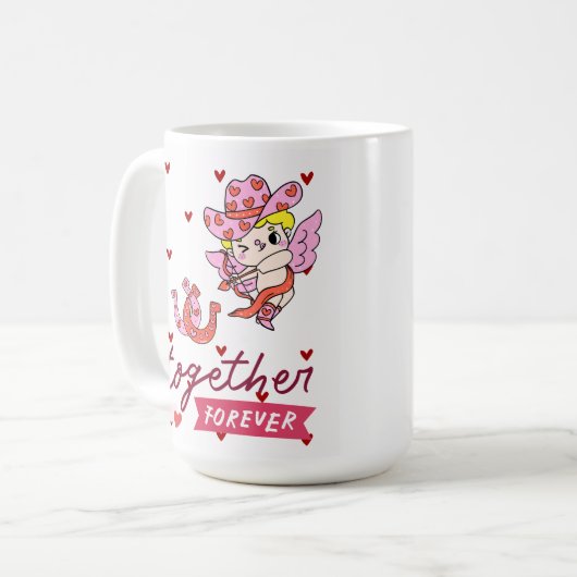 TOGETHER FOREVER COUNTRY STYLE  KAFFEETASSE (Vorderseite Links)