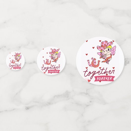 TOGETHER FOREVER COUNTRY STYLE  KONFETTI (Vorderseiten)