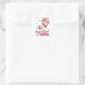 TOGETHER FOREVER COUNTRY STYLE  QUADRATISCHER AUFKLEBER (Tasche)