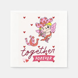 TOGETHER FOREVER COUNTRY STYLE  SERVIETTE
