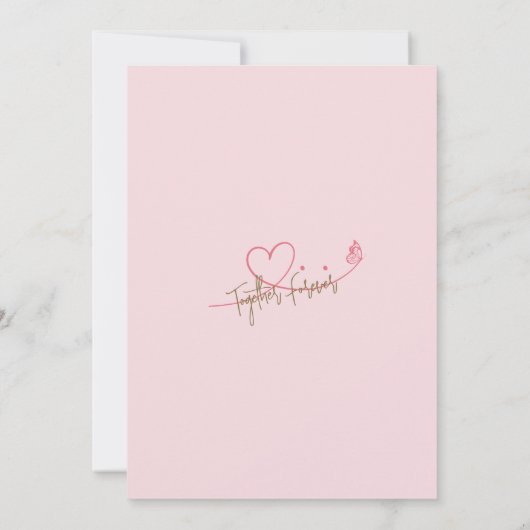 Together Forever Einladung (Rückseite)