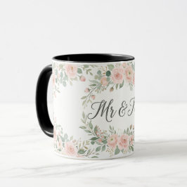 Together Forever Gold Botanical Hochzeits-Mug | Lu Tasse