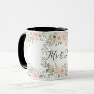 Together Forever Gold Botanical Hochzeits-Mug Lu Tasse
