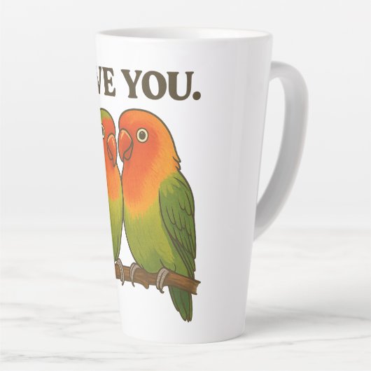 Together Forever Lovebirds Milchtasse (Rechte Ecke)